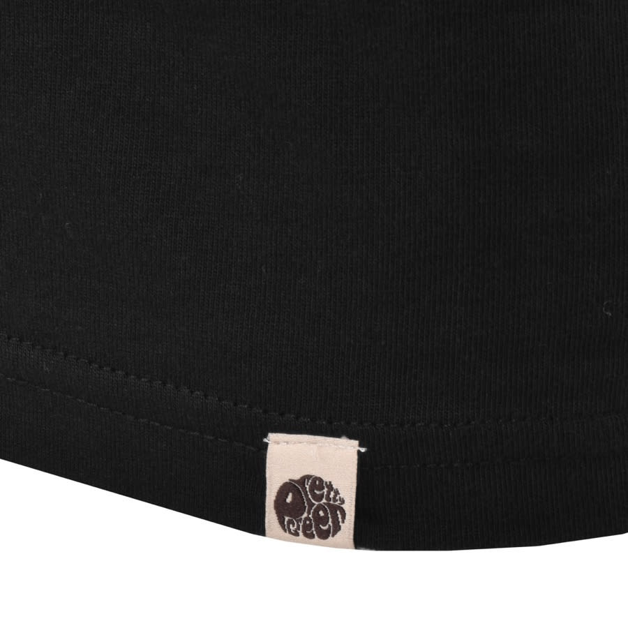 Alternative Image for ProductPretty Green Laylard Tipped Logo T Shirt Black3